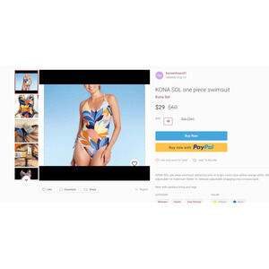 Size Medium Women's Side-Cinch High Leg Medium Coverage One Piece Swimsuit - Kon